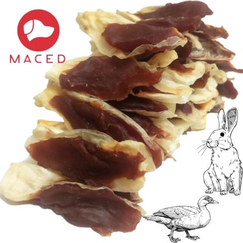 PRZYSMAK DLA PSA MACED UCHO KRÓLICZE Z KACZKĄ 500G USZY NATURALNY GRYZAK PRZYSMAK DLA PSA MACED UCHO KRÓLICZE Z KACZKĄ 500G USZY NATURALNY GRYZAK