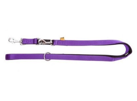 Dingo Smycz taśma Energy przedłużana 2,5cm/220cm fioletowa Dingo Smycz taśma Energy przedłużana 2,5cm/220cm fioletowa