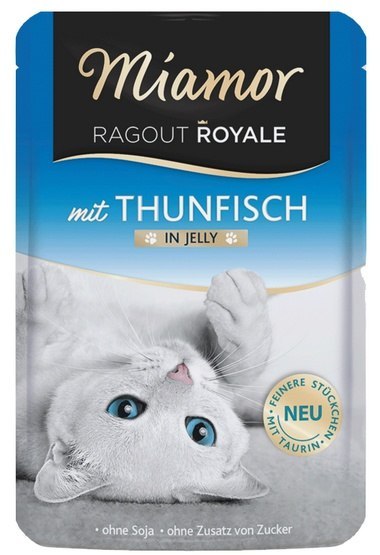 Miamor Ragout Royale z tuńczykiem w galaretce saszetka 100g Miamor Ragout Royale z tuńczykiem w galaretce saszetka 100g