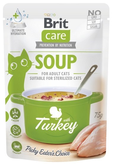 Brit Care Cat Soup Turkey saszetka 75g Brit Care Cat Soup Turkey saszetka 75g