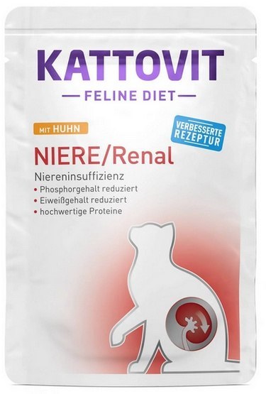 Kattovit Feline Diet Niere/Renal kurczak saszetka 85g Kattovit Feline Diet Niere/Renal kurczak saszetka 85g