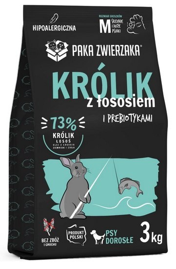 Paka Zwierzaka Seventh Heaven Królik z łososiem M 3kg Paka Zwierzaka Seventh Heaven Królik z łososiem M 3kg