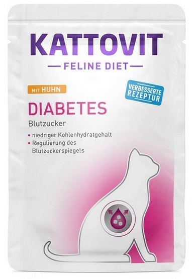 Kattovit Feline Diet Diabetes kurczak saszetka 85g Kattovit Feline Diet Diabetes kurczak saszetka 85g