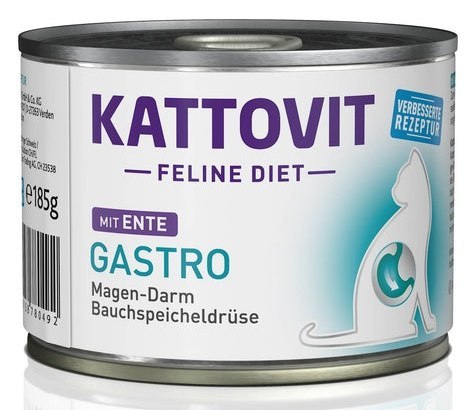 Kattovit Feline Diet Gastro kaczka puszka 185g Kattovit Feline Diet Gastro kaczka puszka 185g