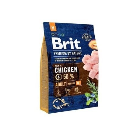 Brit Premium By Nature Adult M Z Kurczakiem 3kg Brit Premium By Nature Adult M Z Kurczakiem 3kg