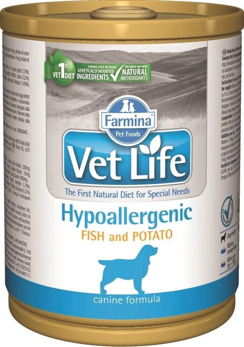 Farmina Vet Life Canine Hypoallergenic Fish&Potato 300g Farmina Vet Life Canine Hypoallergenic Fish&Potato 300g