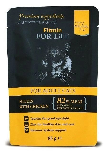 Fitmin Cat For Life Adult Chicken 85g Fitmin Cat For Life Adult Chicken 85g