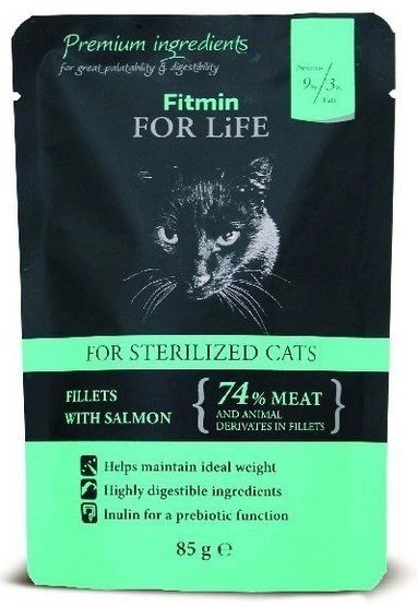 Fitmin Cat For Life Sterilized Salmon 85g Fitmin Cat For Life Sterilized Salmon 85g
