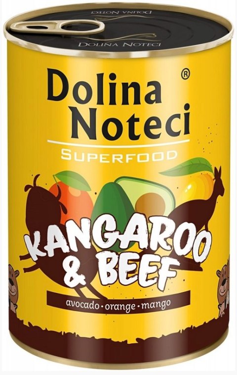 Dolina Noteci Superfood Kangur I Wołowina 400g Dolina Noteci Superfood Kangur I Wołowina 400g