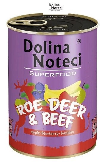 Dolina Noteci Superfood Sarna I Wołowina 400g Dolina Noteci Superfood Sarna I Wołowina 400g