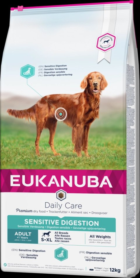Eukanuba Daily Care Adult Sensitive Digestion 12kg Eukanuba Daily Care Adult Sensitive Digestion 12kg