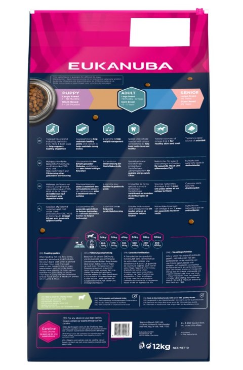 Eukanuba Adult Large Breed Lamb&Rice 12kg Eukanuba Adult Large Breed Lamb&Rice 12kg