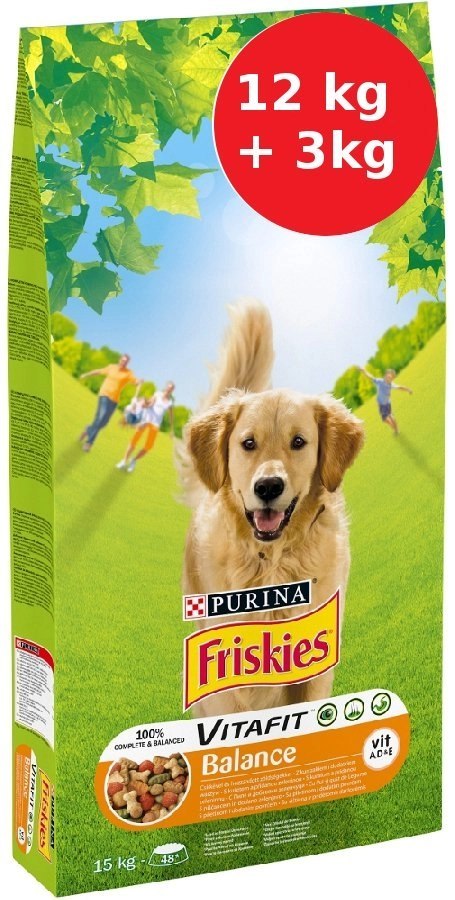 PURINA Friskies Balance Kurczak Z Warzywami 15kg PURINA Friskies Balance Kurczak Z Warzywami 15kg