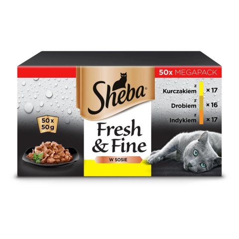 Sheba Fresh & Fine Saszetka 50x50g Sheba Fresh & Fine Saszetka 50x50g