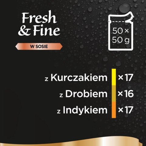 Sheba Fresh & Fine Saszetka 50x50g Sheba Fresh & Fine Saszetka 50x50g