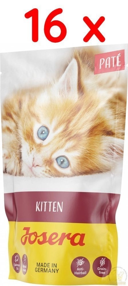 Josera Pate Kitten Z Olejem Z Łososia 16x85g Josera Pate Kitten Z Olejem Z Łososia 16x85g