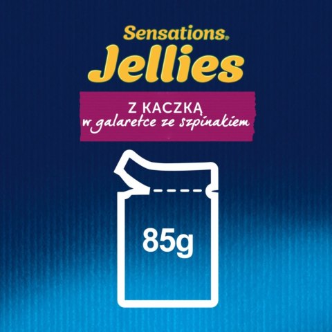 Felix Sensations Jellies Karma dla kotów z kaczką ze szpinakiem gal. 85 g