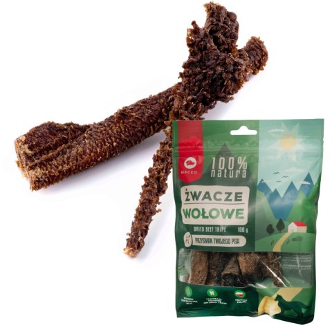 PRZYSMAK DLA PSA 100% NATURALNE ŻWACZE WOŁOWE 100 G MACED GRYZAK SMAKOŁYK PRZYSMAK DLA PSA 100% NATURALNE ŻWACZE WOŁOWE 100 G MACED GRYZAK SMAKOŁYK