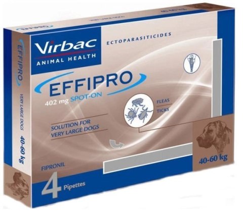 EFFIPRO Spot-On pies XL 40-60 kg (pipeta 4 x 4,02ml) EFFIPRO Spot-On pies XL 40-60 kg (pipeta 4 x 4,02ml)