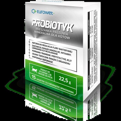 Eurowet Probiotyk W Saszetkach Dla Kotów 15x1,5g Eurowet Probiotyk W Saszetkach Dla Kotów 15x1,5g