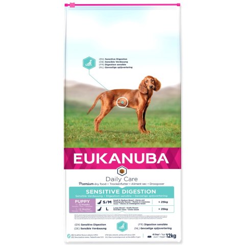 Eukanuba Daily Care Puppy Sensitive Digestion 12kg Eukanuba Daily Care Puppy Sensitive Digestion 12kg