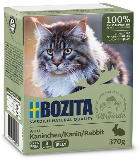 Bozita z Królikiem kawałki w galaretce kartonik 370g Bozita z Królikiem kawałki w galaretce kartonik 370g