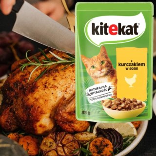KARMA MOKRA DLA KOTA Kitekat saszetka 85g kurczak w sosie koty dorosłe