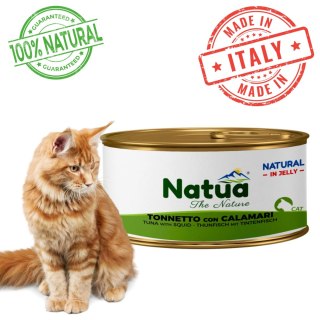KARMA MOKRA DLA KOTA Natua puszka 85g Natural tuńczyk z kalmarami WŁOSKA