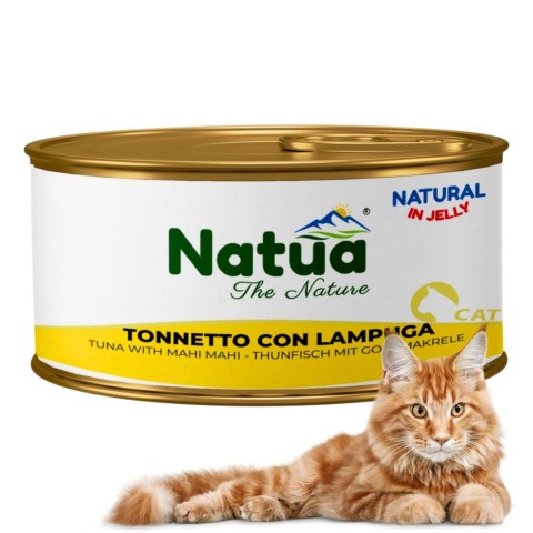 KARMA MOKRA DLA KOTA Natua puszka 85g Natural tuńczyk z mahi mahi WŁOSKA KARMA MOKRA DLA KOTA Natua puszka 85g Natural tuńczyk z mahi mahi WŁOSKA