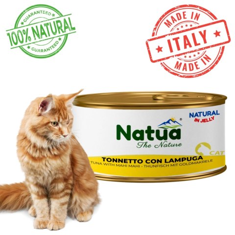 KARMA MOKRA DLA KOTA Natua puszka 85g Natural tuńczyk z mahi mahi WŁOSKA KARMA MOKRA DLA KOTA Natua puszka 85g Natural tuńczyk z mahi mahi WŁOSKA