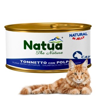 KARMA MOKRA DLA KOTA Natua puszka 85g Natural tuńczyk z ośmiornicą WŁOSKA