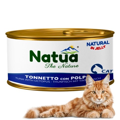 KARMA MOKRA DLA KOTA Natua puszka 85g Natural tuńczyk z ośmiornicą WŁOSKA KARMA MOKRA DLA KOTA Natua puszka 85g Natural tuńczyk z ośmiornicą WŁOSKA