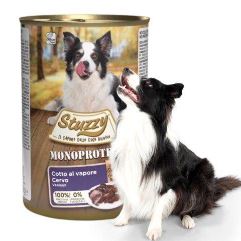 KARMA MOKRA DLA PSA Stuzzy puszka 400g Monoprotein Sarna WŁOSKA PREMIUM KARMA MOKRA DLA PSA Stuzzy puszka 400g Monoprotein Sarna WŁOSKA PREMIUM