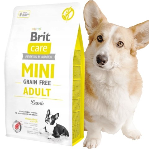 Sucha karma dla psa Brit Care Mini Grain Free Adult Lamb z jagnięciną 2 kg Sucha karma dla psa Brit Care Mini Grain Free Adult Lamb z jagnięciną 2 kg