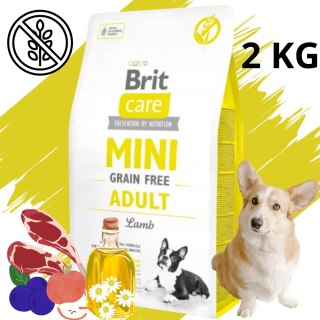 Sucha karma dla psa Brit Care Mini Grain Free Adult Lamb z jagnięciną 2 kg