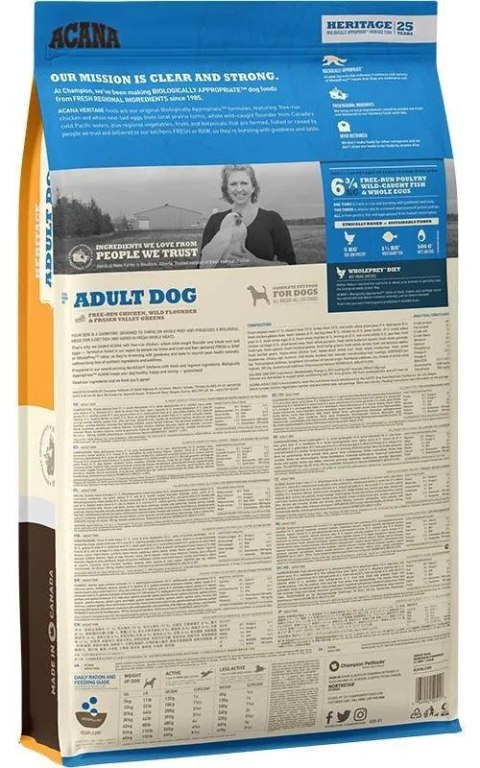 Acana Heritage Adult Dog 11,4kg Acana Heritage Adult Dog 11,4kg