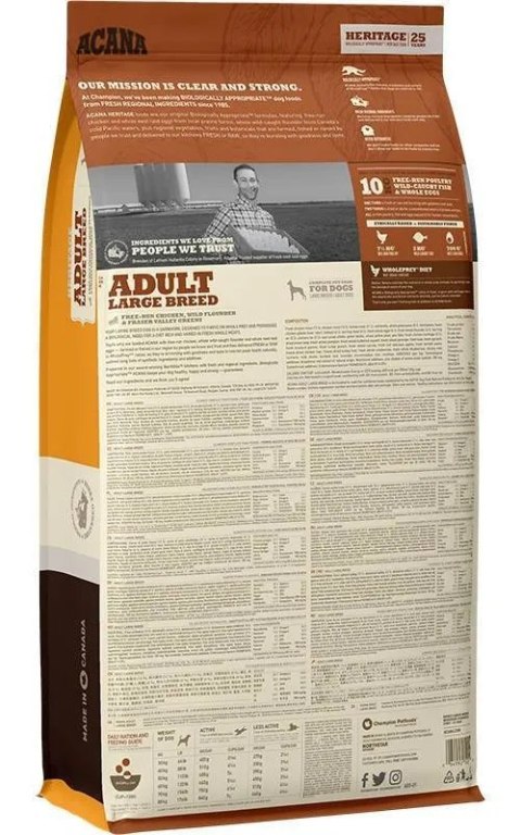 Acana Heritage Adult Large Breed 17kg Acana Heritage Adult Large Breed 17kg