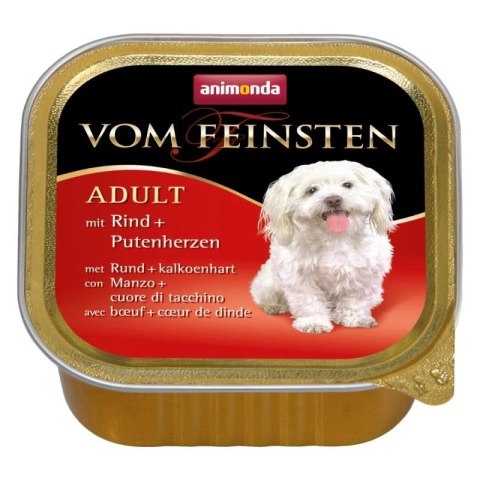 Animonda Dog Vom Feinsten Adult Wołowina I Serca Indyka 150g Animonda Dog Vom Feinsten Adult Wołowina I Serca Indyka 150g