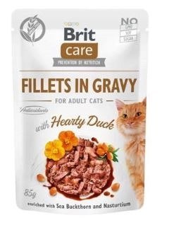 Brit Care Cat Pouches Fillets In Gravy With Hearty Duck 85g Brit Care Cat Pouches Fillets In Gravy With Hearty Duck 85g