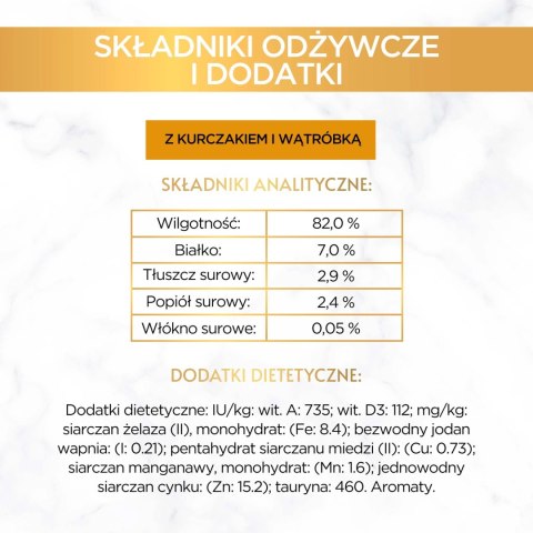 Purina Gourmet Gold kurczak/ wątróbka w sosie 85g
