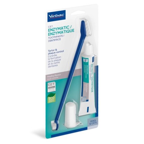 VIRBAC Zestaw stomatologiczny dla psów (pasta + szczoteczka) 70g VIRBAC Zestaw stomatologiczny dla psów (pasta + szczoteczka) 70g