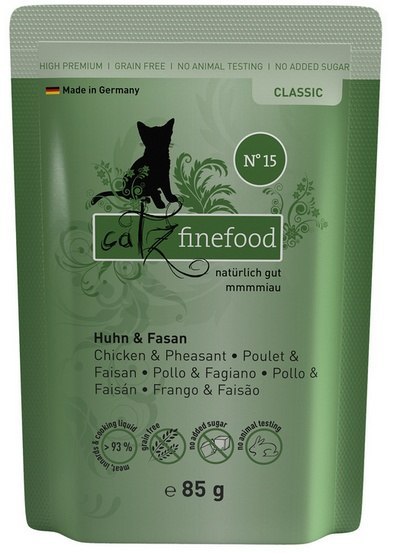 Catz Finefood Classic N.15 Kurczak i Bażant saszetka 85g Catz Finefood Classic N.15 Kurczak i Bażant saszetka 85g