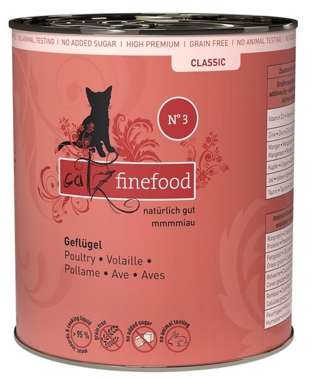 Catz Finefood Classic N.03 Drób puszka 800g Catz Finefood Classic N.03 Drób puszka 800g