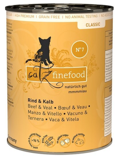 Catz Finefood Classic N.07 Wołowina i cielęcina puszka 400g Catz Finefood Classic N.07 Wołowina i cielęcina puszka 400g