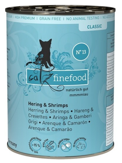 Catz Finefood Classic N.13 Śledź i Krewetki puszka 400g Catz Finefood Classic N.13 Śledź i Krewetki puszka 400g