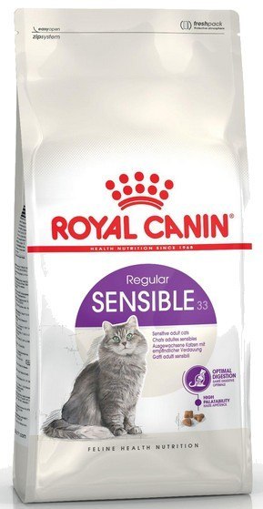 Royal Canin Sensible karma sucha dla kotów dorosłych, o wrażliwym przewodzie pokarmowym 400g Royal Canin Sensible karma sucha dla kotów dorosłych, o wrażliwym przewodzie pokarmowym 400g