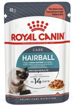 Royal Canin Hairball Care w sosie karma mokra w sosie dla kotów dorosłych, eliminacja kul włosowych saszetka 85g Royal Canin Hairball Care w sosie karma mokra w sosie dla kotów dorosłych, eliminacja kul włosowych saszetka 85g