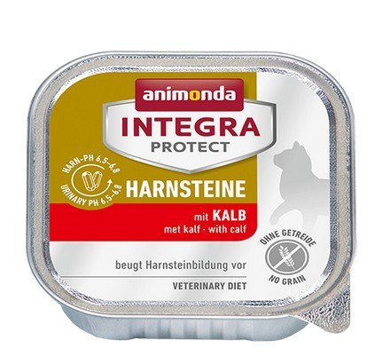 Animonda Integra Protect Harnsteine dla kota - z cielęciną tacka 100g Animonda Integra Protect Harnsteine dla kota - z cielęciną tacka 100g