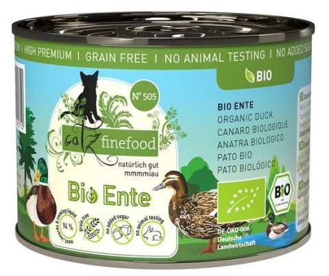 Catz Finefood Bio N.505 Kaczka puszka 200g Catz Finefood Bio N.505 Kaczka puszka 200g