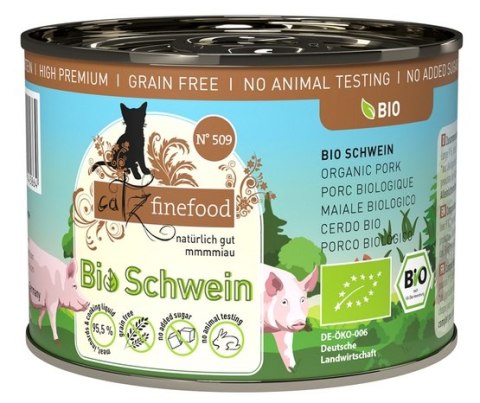 Catz Finefood Bio N.509 Wieprzowina puszka 200g Catz Finefood Bio N.509 Wieprzowina puszka 200g